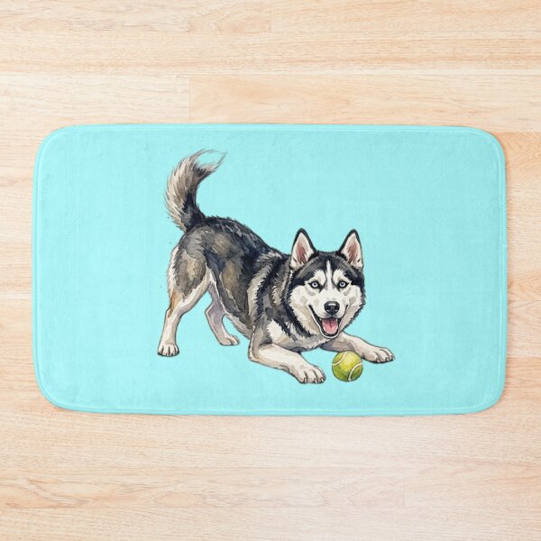 Item preview, Watercolor Siberian Husky Playing designed and sold by TheMagicIcon.
