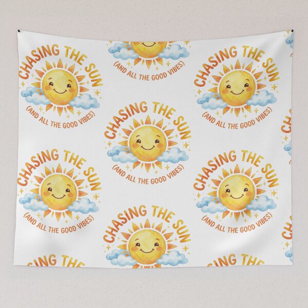 Item preview, Chasing The Sun Cheerful Smiling Orb Graphic designed and sold by FrankOliver.