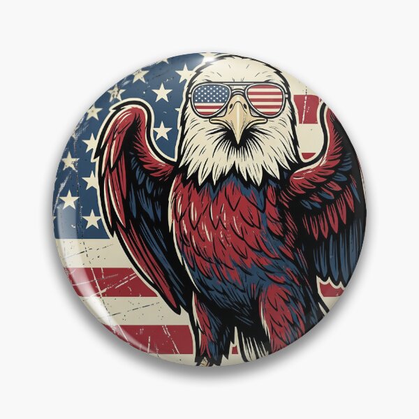 Item preview, I Put The Tism In Patriotism Bald Eagle USA Flag designed and sold by JMDesignHub.
