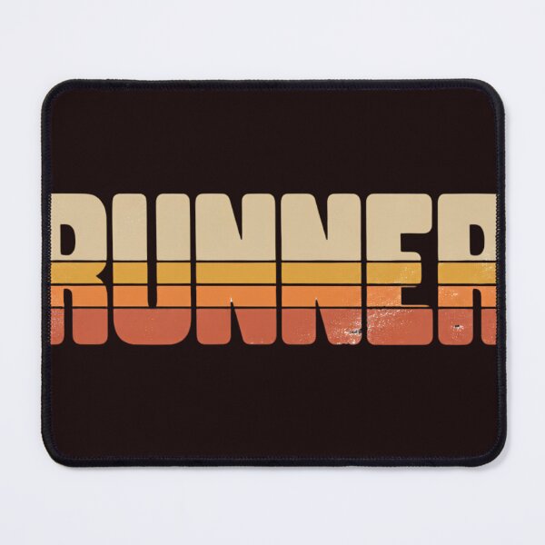 Item preview, Retro Runner Typography - Vintage Sunset Striped Graphic designed and sold by Melian Vintage.