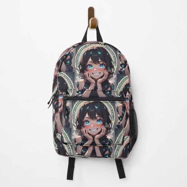 Item preview, Cute magical anime girl smiling designed and sold by ArtsJulian.