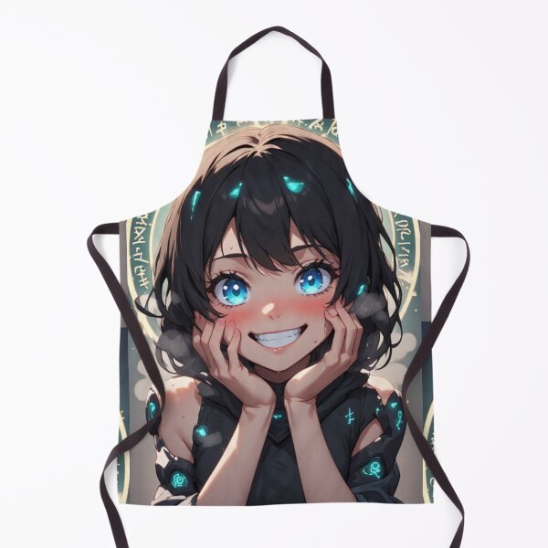 Item preview, Cute magical anime girl smiling designed and sold by ArtsJulian.