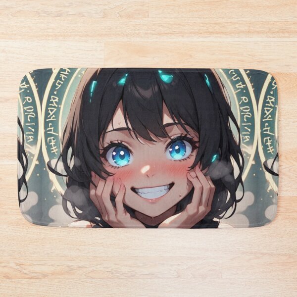 Item preview, Cute magical anime girl smiling designed and sold by ArtsJulian.