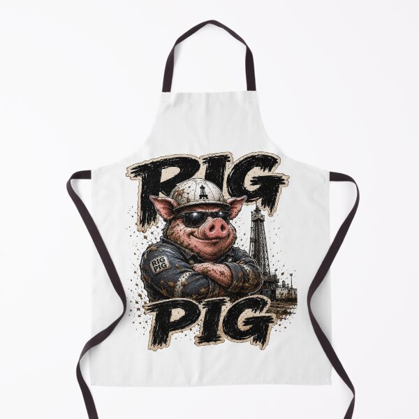 Item preview, Rig Pig | Oilpatch Humor Pig Worker Design designed and sold by DigiWoosh.