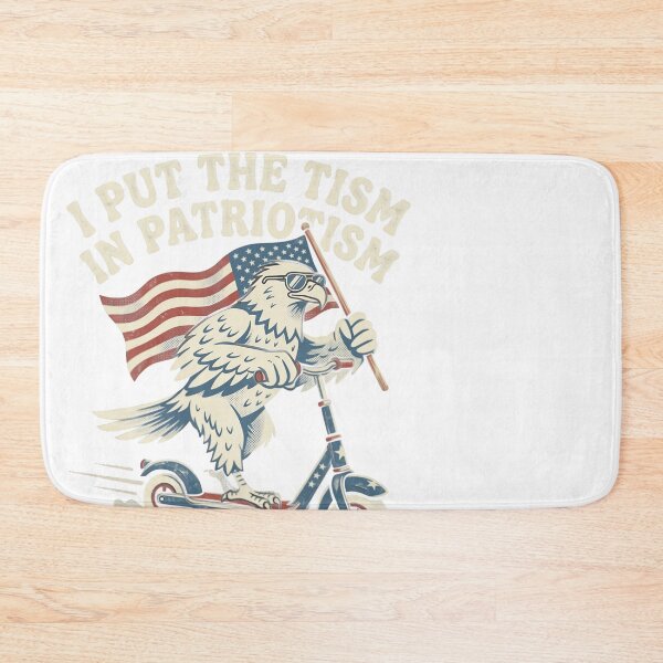 Item preview, I Put The Tism In Patriotism Eagle Scooter designed and sold by JMDesignHub.