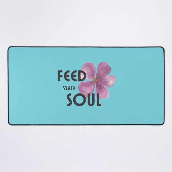 Item preview, Feed Your Soul - Watercolor Flower Typography designed and sold by SeJaa.