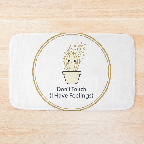 Item preview, "Don't Touch I Have Feelings" Funny Kawaii Cactus - Celestial Introvert Graphic - Cute Succulent Art designed and sold by BestChoiceService.