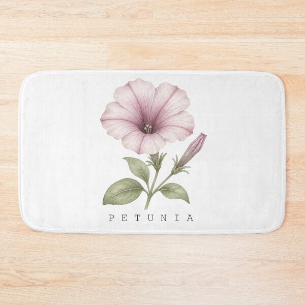 Item preview, Mauve Petunia Watercolor Botanical Flower Illustration Art Print designed and sold by FernLiz.