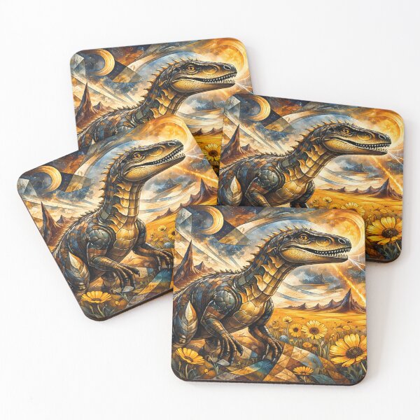 Item preview, Futuristic Dinosaur Landscape designed and sold by cuprum.