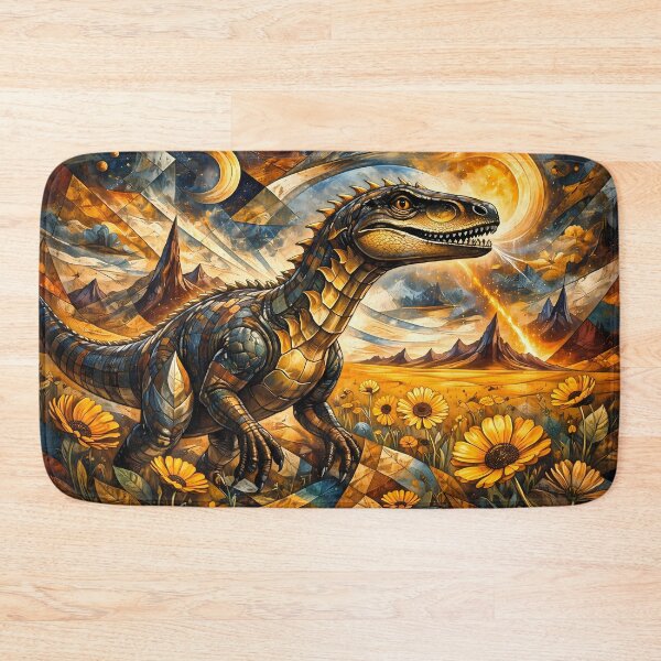 Item preview, Futuristic Dinosaur Landscape designed and sold by cuprum.