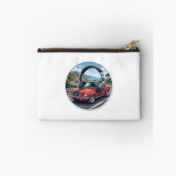 Item preview, Classic Muscle Car Wearing Headphones Retro Sticker Art designed and sold by MottotoTech.