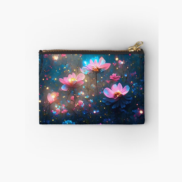 Item preview, Glowing Fantasy Flowers Dreamy Night Garden Art designed and sold by stylishdzign.