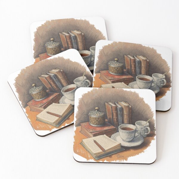 Item preview, Vintage Still Life Coffee Books Aesthetic designed and sold by Coffread.