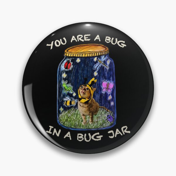 Item preview, Gumbus Bug Jar Funny Cat Meme designed and sold by HaloHop.