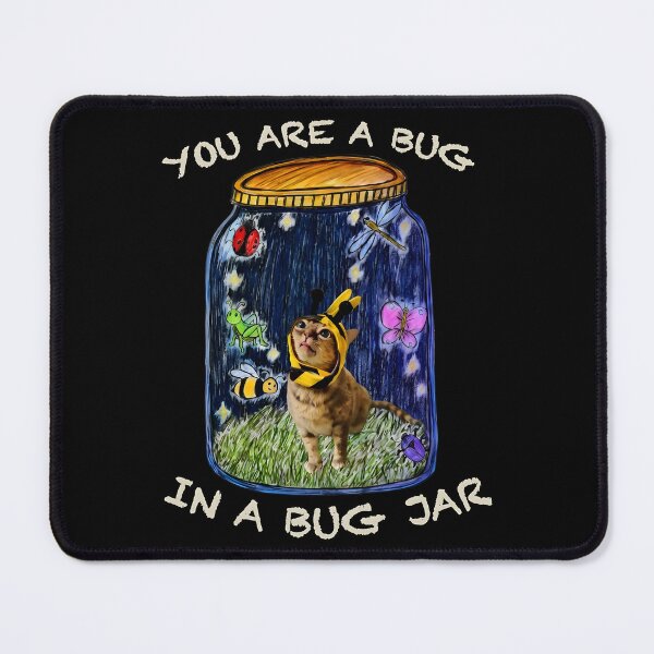Item preview, Gumbus Bug Jar Funny Cat Meme designed and sold by HaloHop.