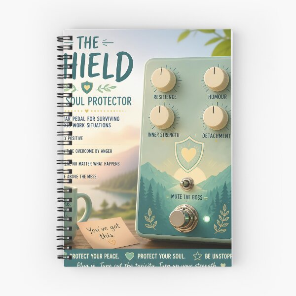 Item preview, The Shield — Soul Protector Guitar Pedal Parody designed and sold by Mantramontics.