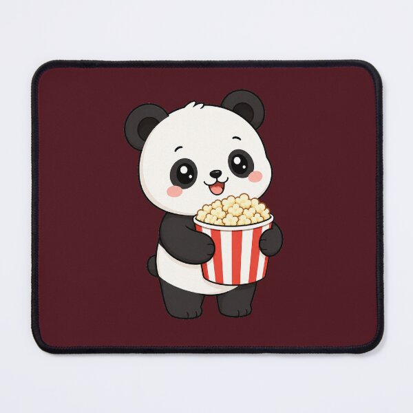 Item preview, Cute Panda Eating Popcorn Movie Night Cartoon designed and sold by Seculinator.