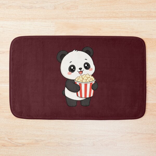 Item preview, Cute Panda Eating Popcorn Movie Night Cartoon designed and sold by Seculinator.