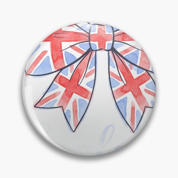 Item preview, England Union Jack Bow English Flag Watercolor designed and sold by JMDesignHub.