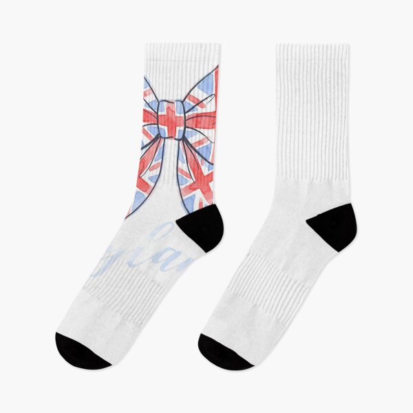 Item preview, England Union Jack Bow English Flag Watercolor designed and sold by JMDesignHub.