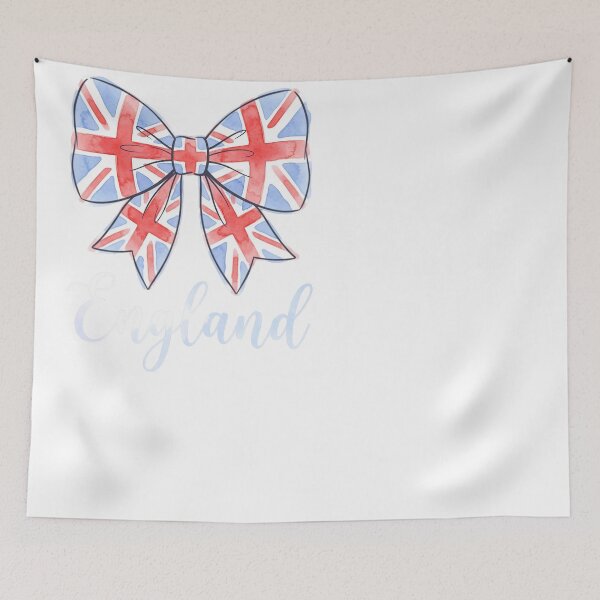 Item preview, England Union Jack Bow English Flag Watercolor designed and sold by JMDesignHub.