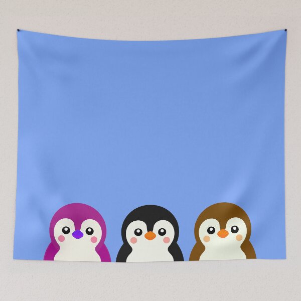 Item preview, Pack 3 Adorable Little Frost Penguins designed and sold by DibujandoPorfa.