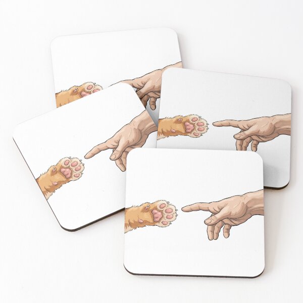 Item preview, The creation of Adam and his cat designed and sold by Joel-QO.