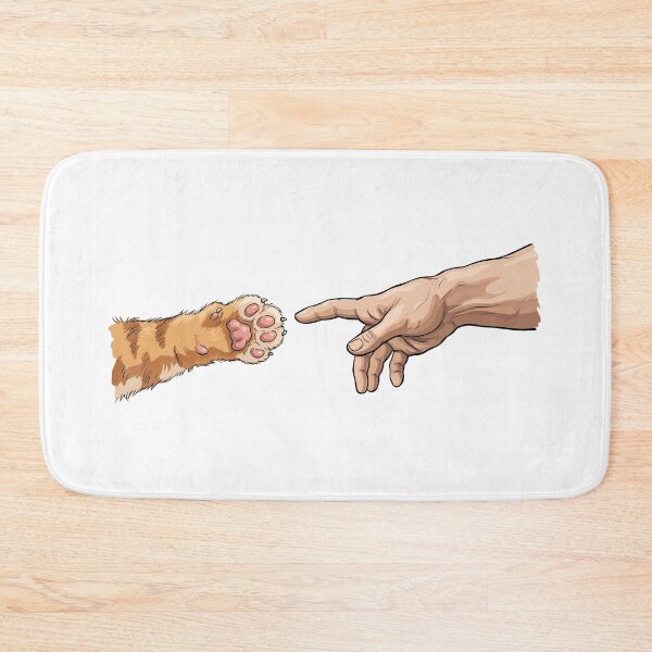 Item preview, The creation of Adam and his cat designed and sold by Joel-QO.