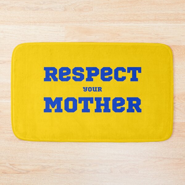 Item preview, Respect Your Mother Blue Varsity Typography designed and sold by eMKa82.