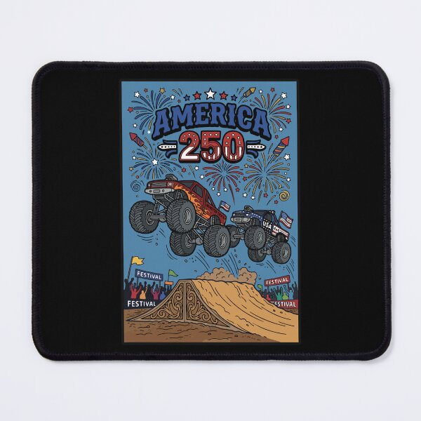 Item preview, Monster Trucks & Fireworks - opt 2 designed and sold by jlStopMedia.