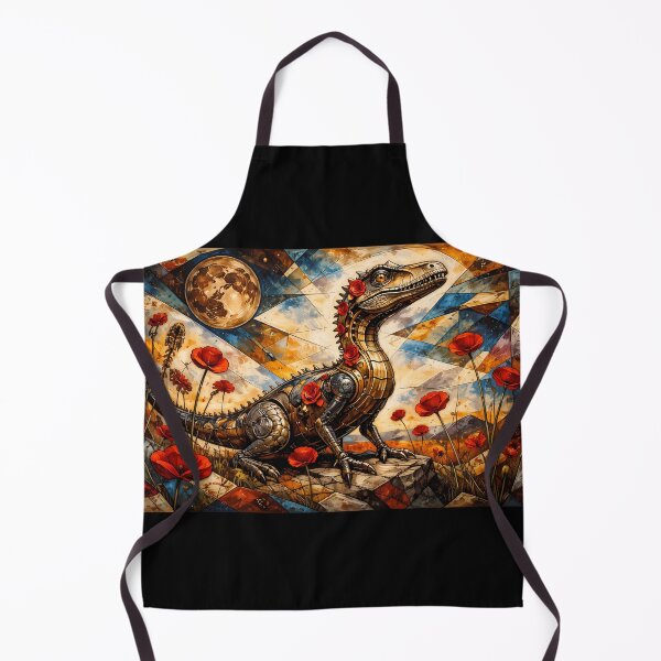 Item preview, Steampunk Dinosaur with Red Roses designed and sold by cuprum.