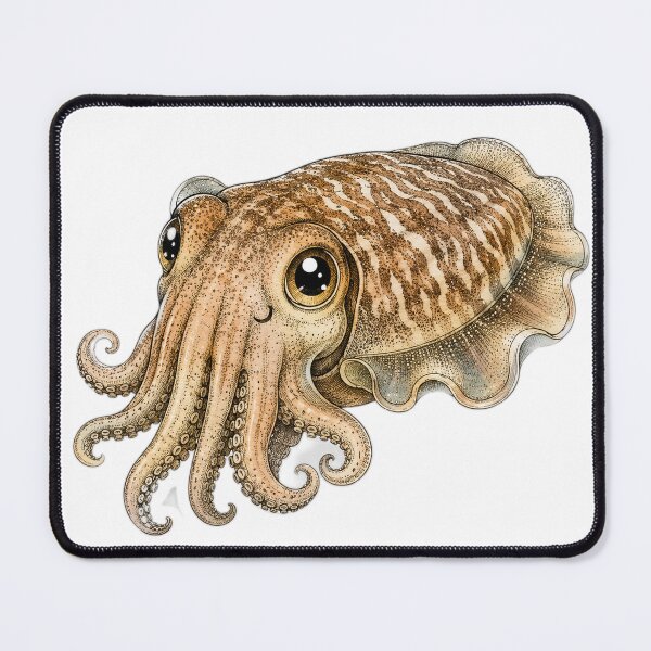 Item preview, Cute Vintage Cuttlefish Sticker - Striped Ocean Cephalopod designed and sold by PND7777.