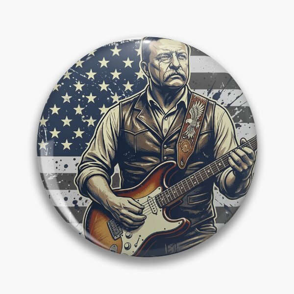 Item preview, Theodore Roosevelt Rock Guitar America's 250th 2026 designed and sold by JMDesignHub.