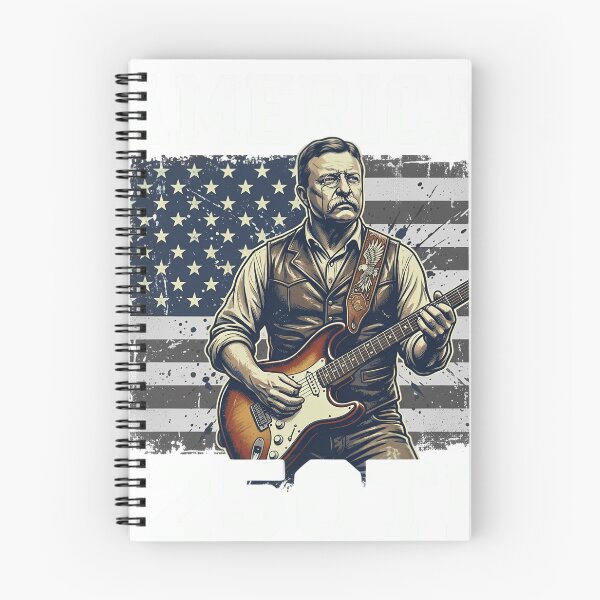 Item preview, Theodore Roosevelt Rock Guitar America's 250th 2026 designed and sold by JMDesignHub.