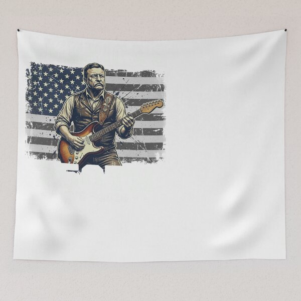 Item preview, Theodore Roosevelt Rock Guitar America's 250th 2026 designed and sold by JMDesignHub.