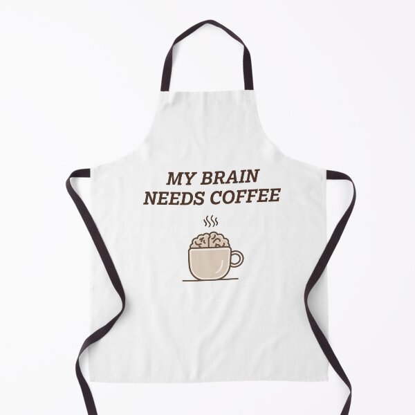 Item preview, My brain needs coffee. A minimalist cozy design for those who cherish quiet moments, gentle rituals, and peaceful starts to the day. designed and sold by ArtFairy38.