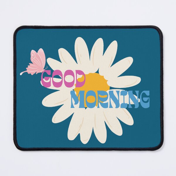 Item preview, Retro Daisy Good Morning Butterfly Graphic designed and sold by SeJaa.