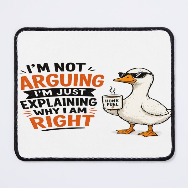 Item preview, I'm Not Arguing Funny Goose Sticker | Sarcastic Goose with Coffee Gift designed and sold by sosservice.