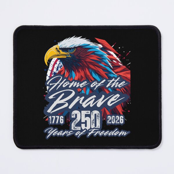 Item preview, Home of the Brave Eagle — 1776 to 2026 America 250 Years of Freedom Patriotic Paint Splash Design designed and sold by GFamilyC.