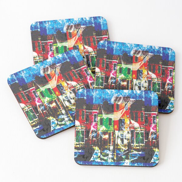 Item preview, Vibrant Abstract Urban Cityscape Pop Art Style designed and sold by NornAxiom.