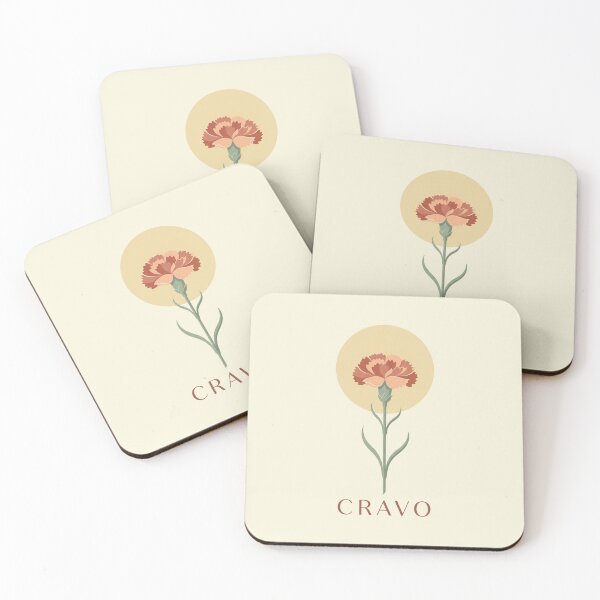Item preview, Vintage Cravo Carnation Minimalist Botanical Poster designed and sold by DuckOddity.