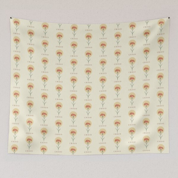 Item preview, Vintage Cravo Carnation Minimalist Botanical Poster designed and sold by DuckOddity.