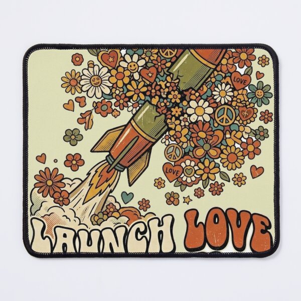 Item preview, Launch Love Not Missiles designed and sold by HEL-GSHOP.