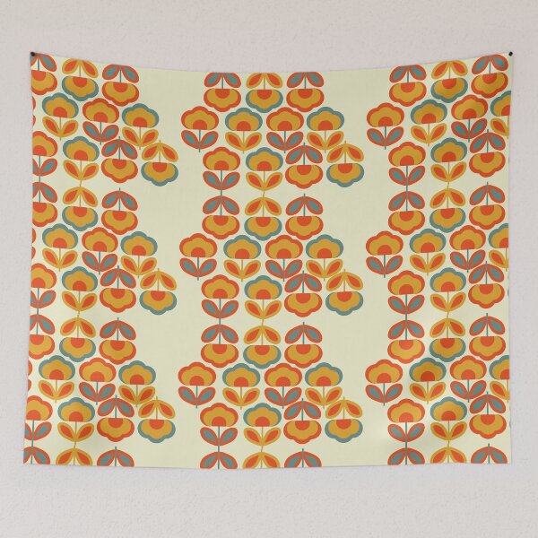 Item preview, Retro flowers designed and sold by SophieJewel.