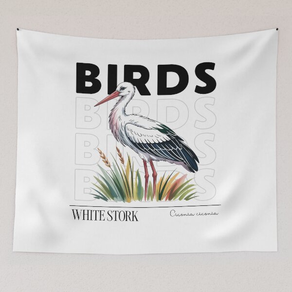 Item preview, White Stork designed and sold by ArcticFoxStudio.