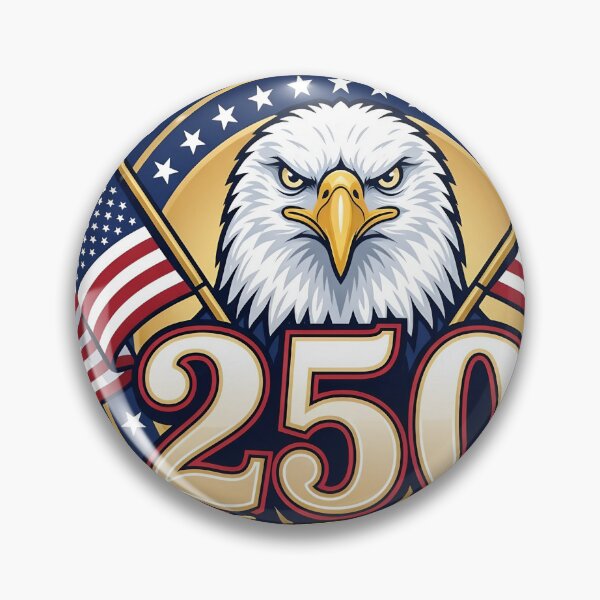 Item preview, United States 250th Anniversary Bald Eagle Emblem designed and sold by JMDesignHub.