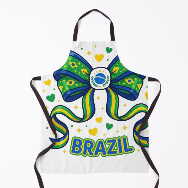 Item preview, Brazil Flag Bow Patriotic Design designed and sold by JMDesignHub.