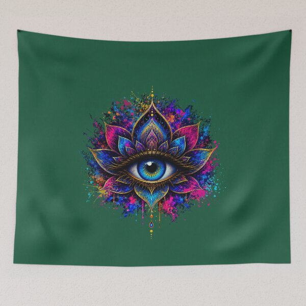 Item preview, Mystical Third Eye | Psychedelic Lotus Eye designed and sold by Aimetoi.