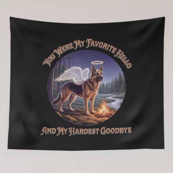 Item preview, German Shepherd Memorial Design designed and sold by PawPlanetPro.