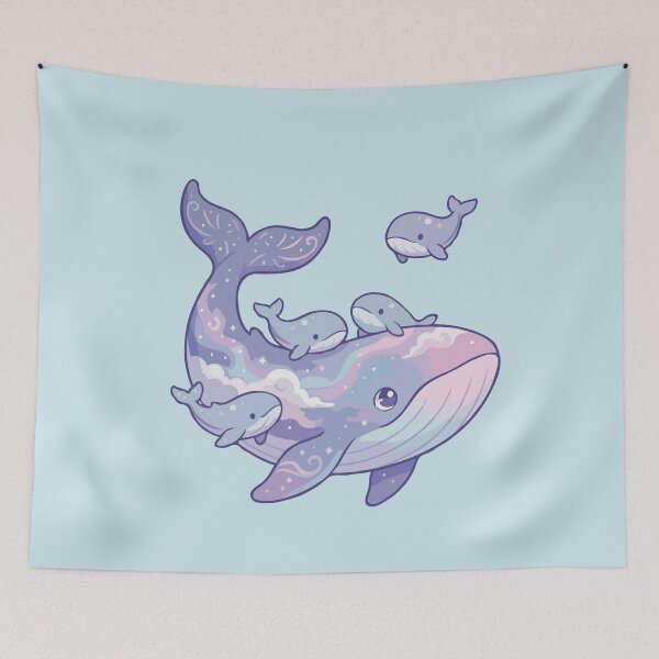 Item preview, Cosmic Whale and Calves designed and sold by Catzura.